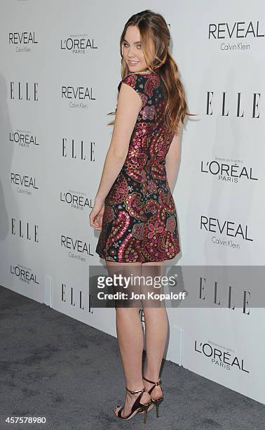 Actress Liana Liberato arrives at the 21st Annual ELLE Women In Hollywood Awards at Four Seasons Hotel Los Angeles at Beverly Hills on October 20,...