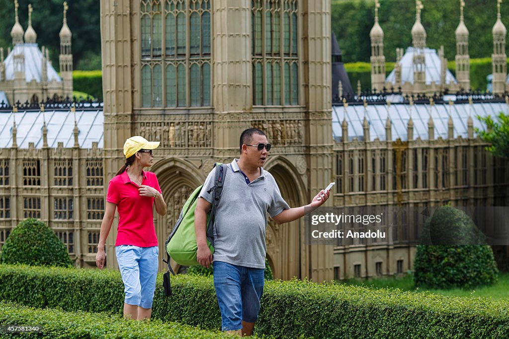 Tourist attraction to Window Of The World theme park in China