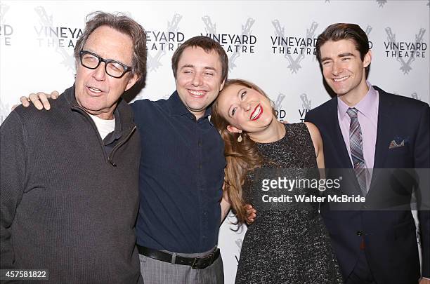 Larry Pine, Vincent Kartheiser, Sophie von Haselberg and Drew Gehling attend the Off-Broadway opening Night Performance After Party for 'Billy & Ray'...