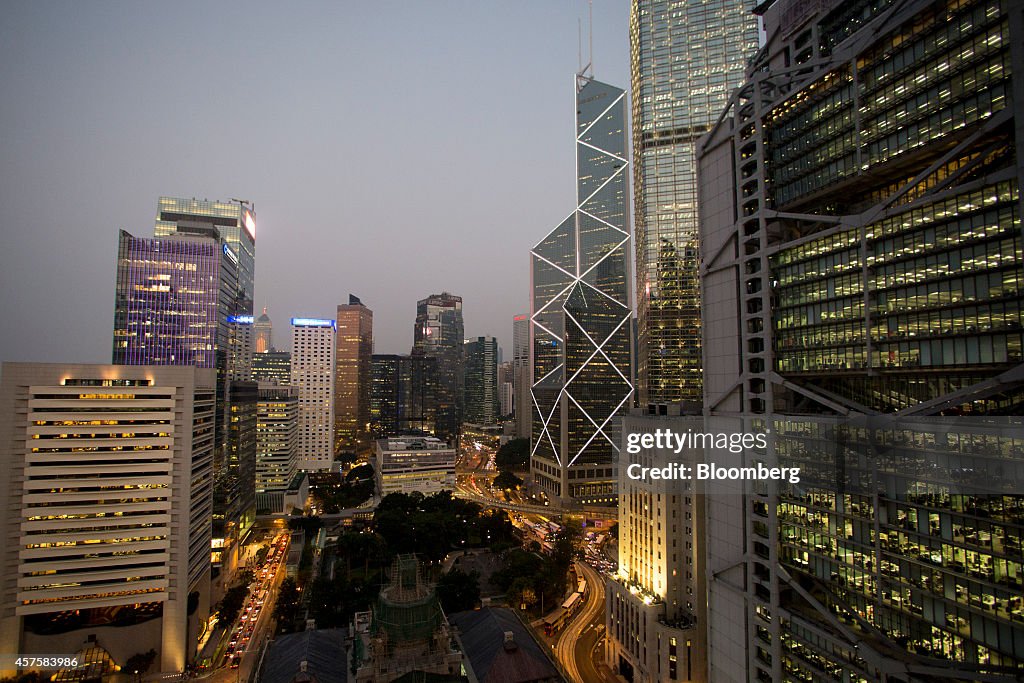 General Views Of Hong Kong Skyline As Protests Continue