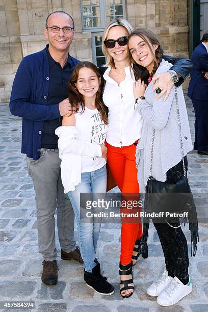 Patricia Goldman and family attend the 'Picasso National Museum - Paris' : Reopening party on October 19, 2014 in Paris, France.