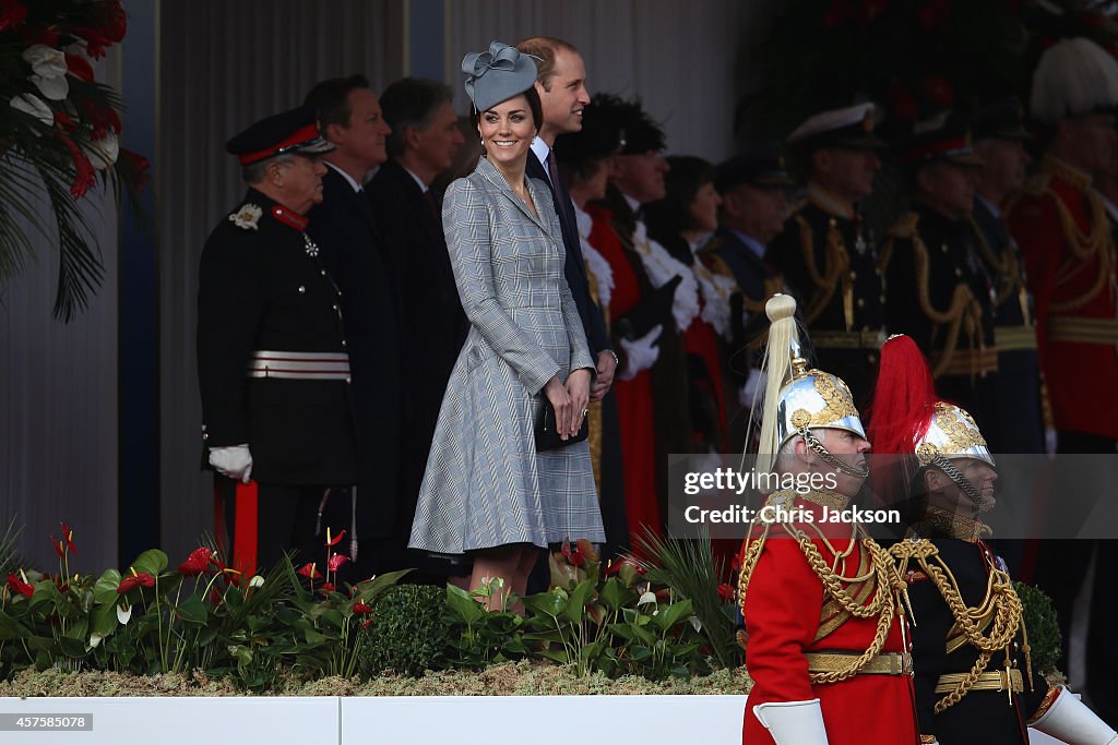 The Duke And Duchess Of Cambridge Welcome The President Of Singapore