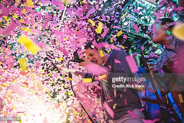 Musician/vocalist Damian Kulash of OK Go performs in concert at The Parish on October 20, 2014 in Austin, Texas.