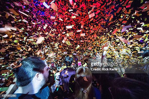 General view of atmosphere as seen during OK Go in concert at The Parish on October 20, 2014 in Austin, Texas.