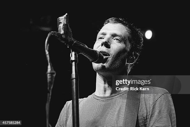 Musician/vocalist Damian Kulash of OK Go performs in concert at The Parish on October 20, 2014 in Austin, Texas.