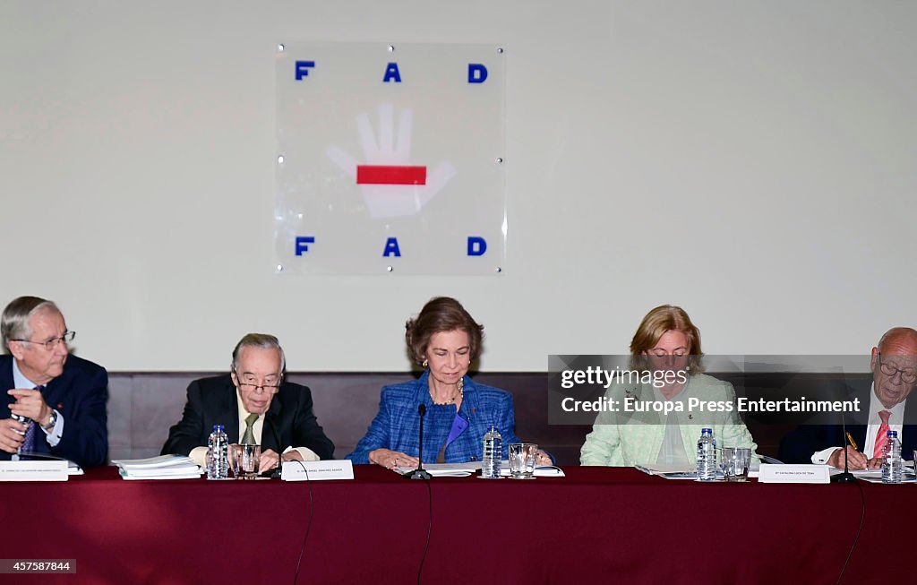 Queen Sofia Attends 'Foundation Against Drugs' Meeting