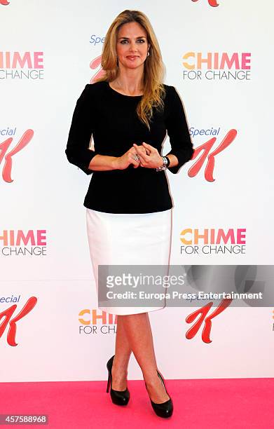 Genoveva Casanova presents the campaign Chime For Change By Gucci Foundation and Special K of Kellogg's at Special K of Kellogg's headquarters on...