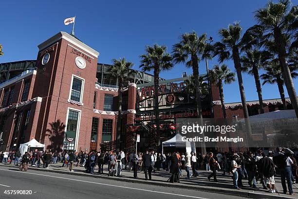 General view of AT&T Park before Game 1 of the 2012 World Series between the Detroit Tigers and the San Francisco Giants on Wednesday, October 24,...