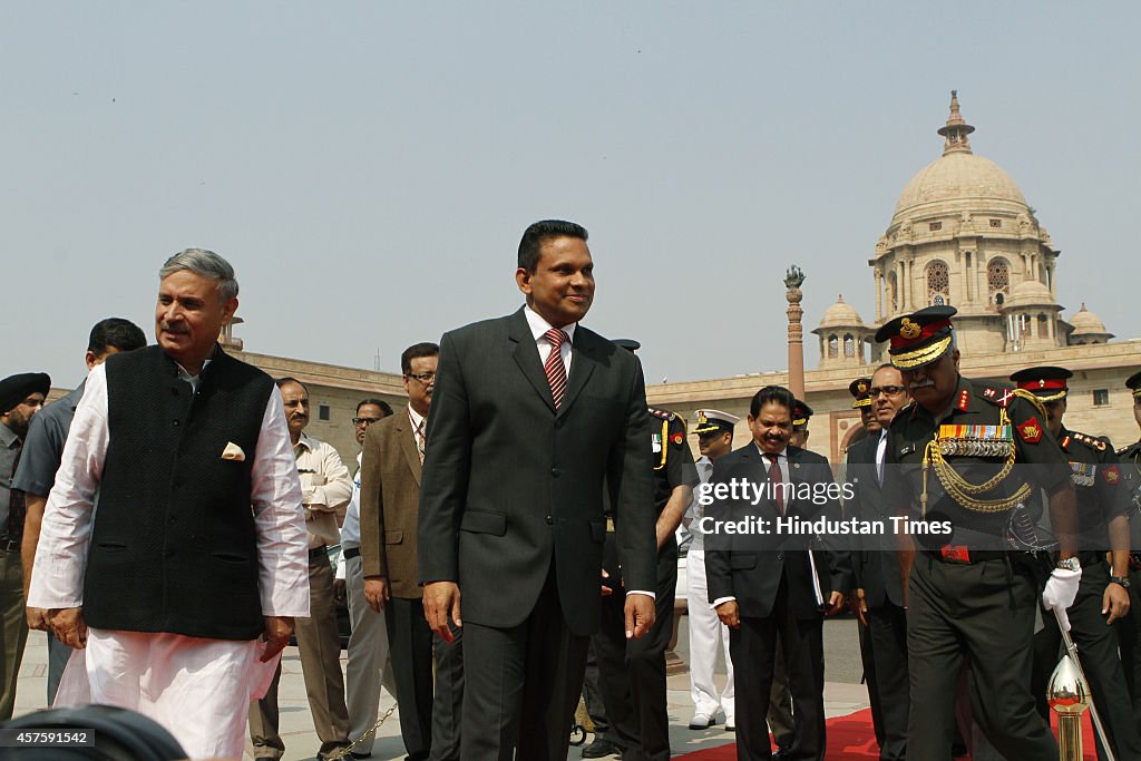 Ceremonial Reception Of Maldives Defence Minister Mohamed Nazim