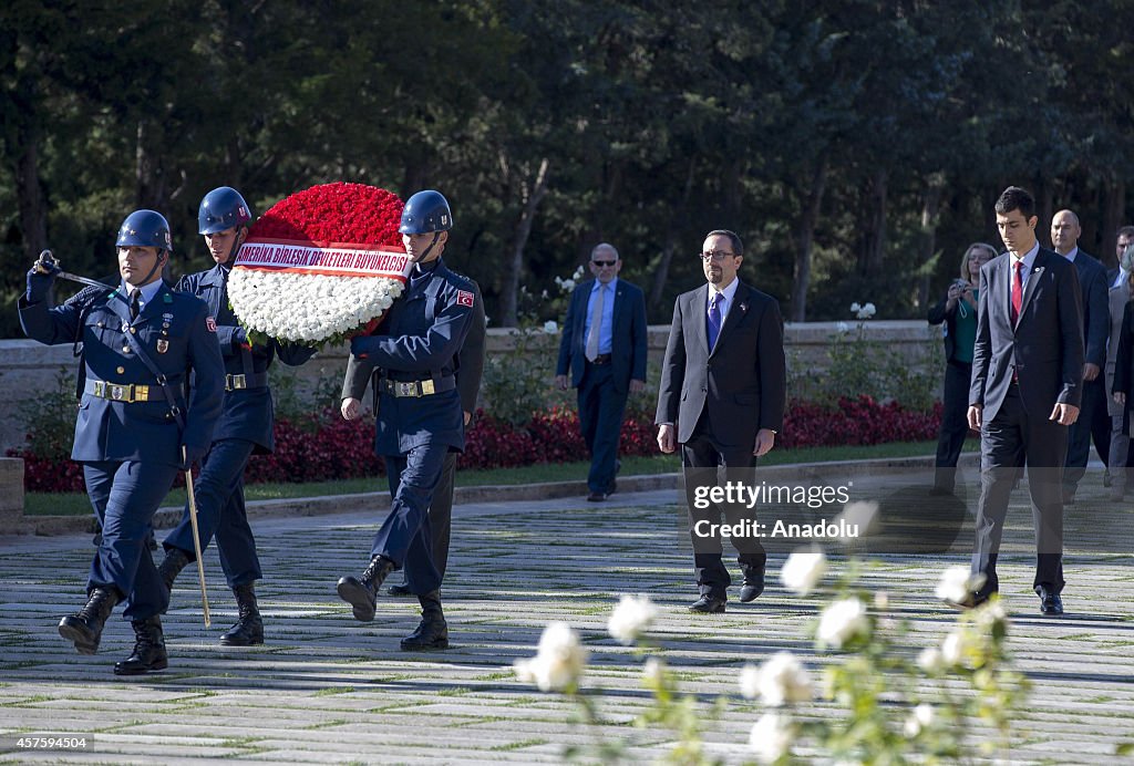 U.S. ambassador to Turkey John Bass visits Anitkabir