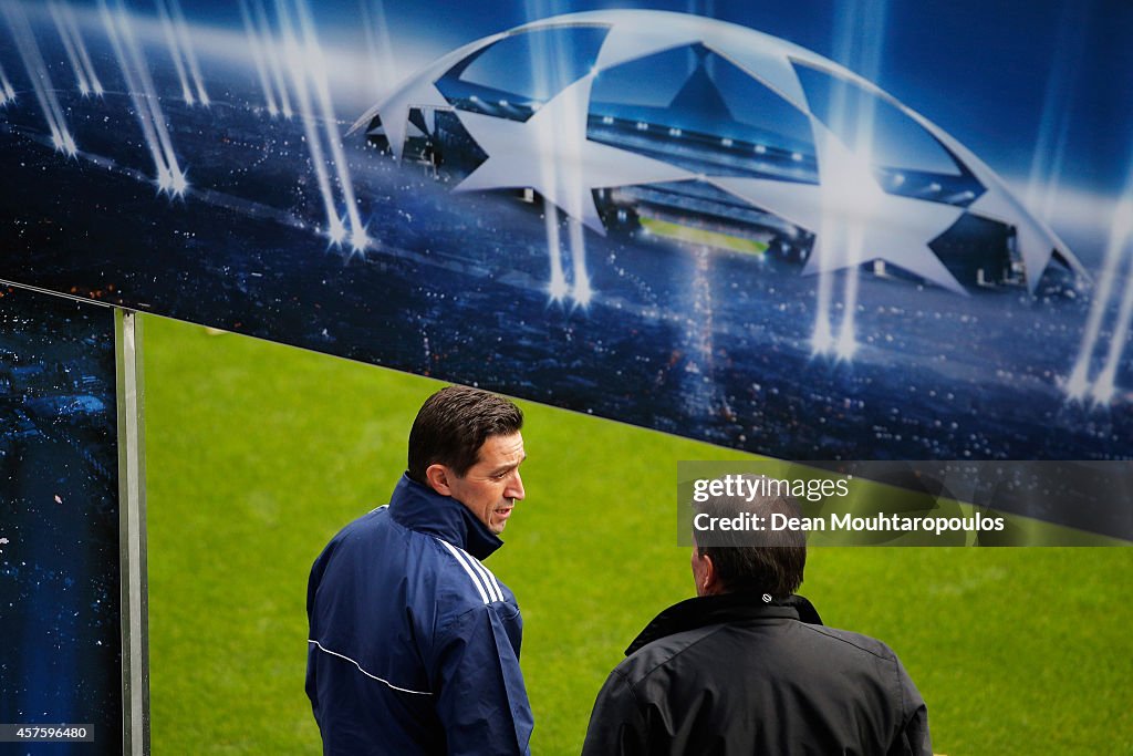 RSC Anderlecht Press Conference and Training Session