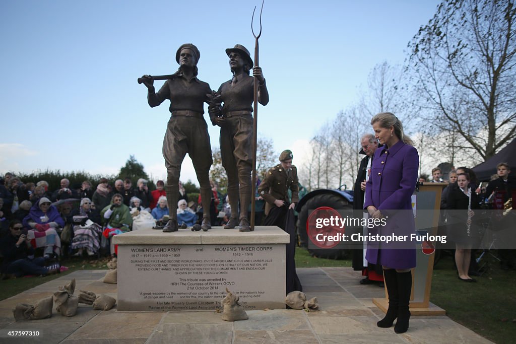 Dedication Of The Women's Land Army And Women's Timber Corps Memorial