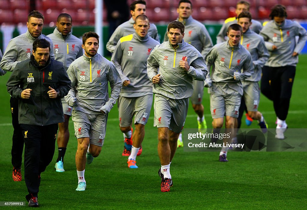 Liverpool Training and Press Conference