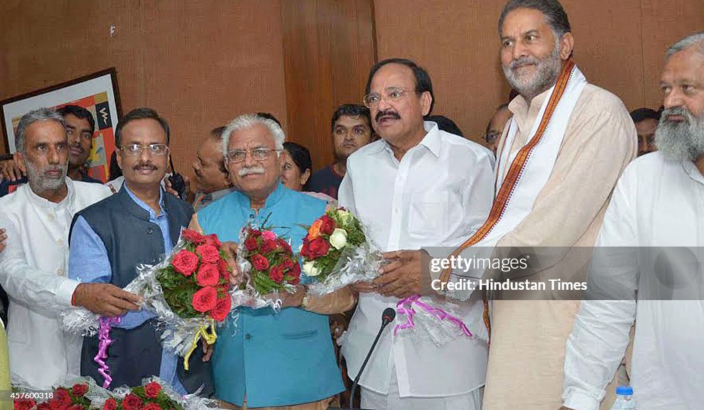 Manohar Lal Khattar  Elected As The Haryana Chief Minister