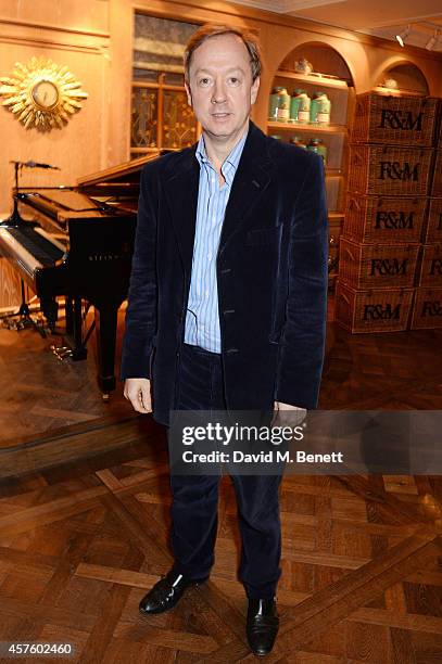 Geordie Greig attends Fortnum & Mason's Diamond Jubilee Tea Salon for the launch of Tom Parker Bowles' new book "Let's Eat Meat" at Fortnum & Mason...