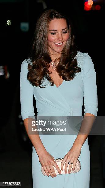 Catherine, Duchess of Cambridge arrives at the Natural History Museum on October 21, 2014 in London, England.