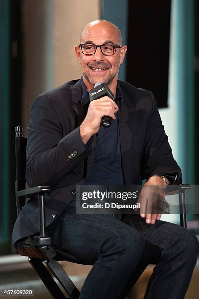 Stanley Tucci attends AOL's BUILD Series Presents: Stanley Tucci Discusses His Cookbook "The Tucci Table" at AOL Studios In New York on October 21,...