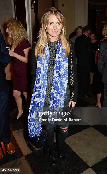 Cressida Bonas attends an after party following the press night performance of "Neville's Island" at Villandry on October 21, 2014 in London, England.