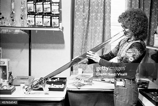 Drug gadgets, bong and water pipe on March 10, 1976 in New York, New York.