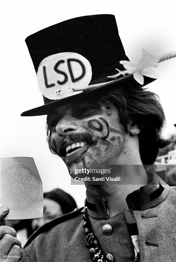 A Man With LSD Sign