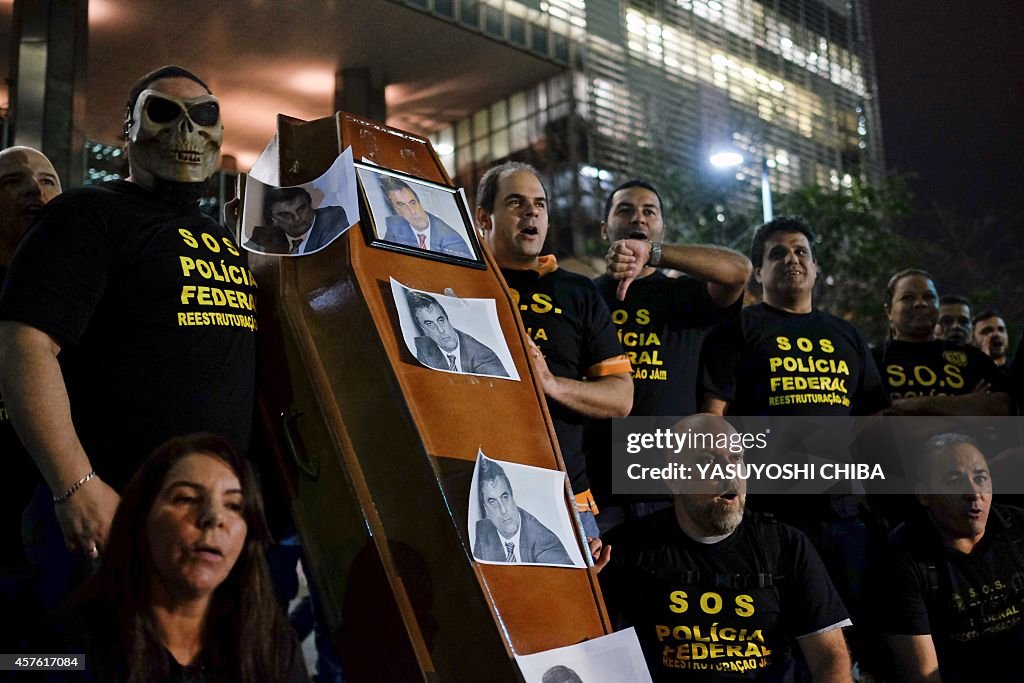 BRAZIL-FEDERAL-POLICE-PROTEST