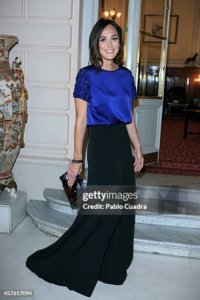 Tamara Falco attends 'Folli Follie' new charity collection presentation on October 21, 2014 in Madrid, Spain.