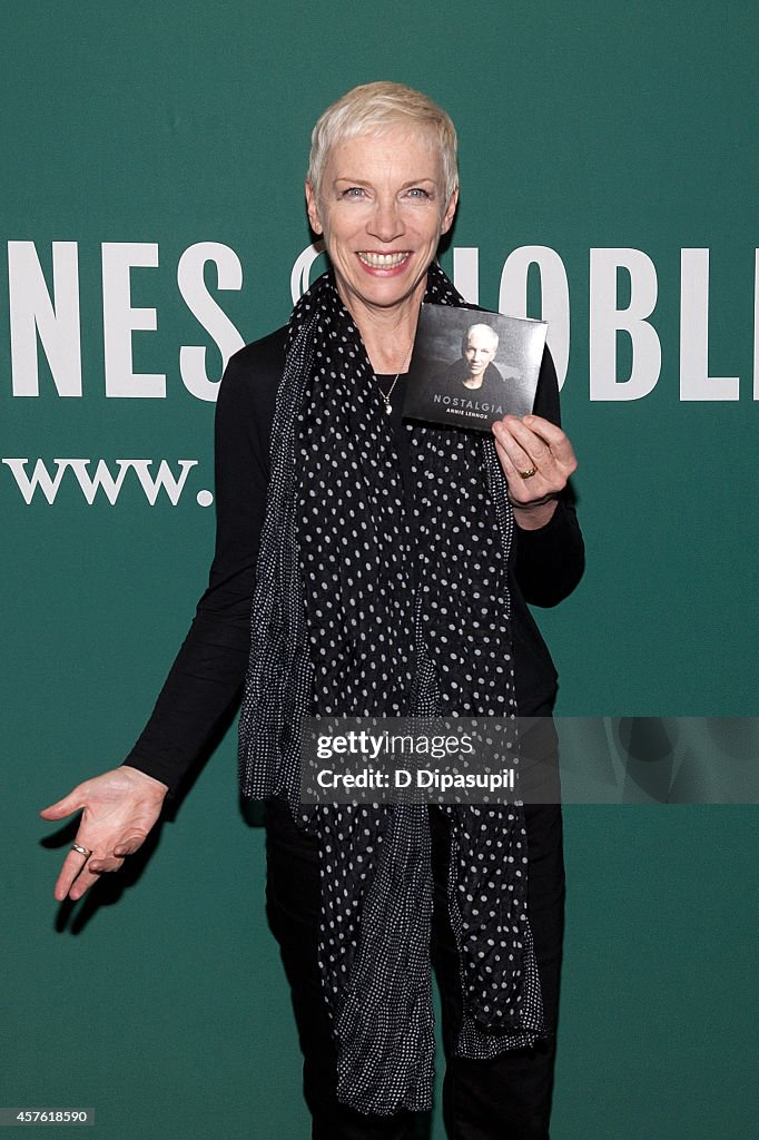 Annie Lennox Signs Copies Of "Nostalgia"