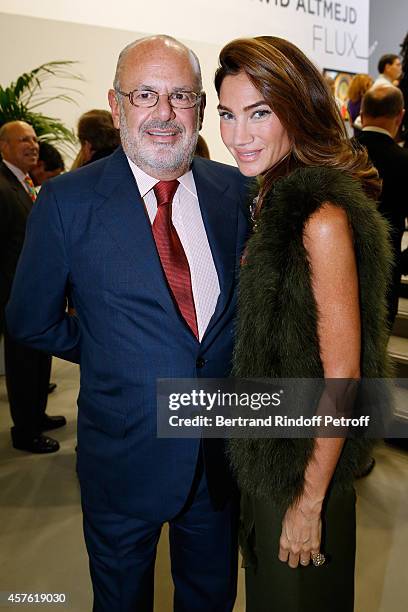 Maurice Amon and his wife Treacy attend the 'Diner des Amis du Musee d'Art Moderne' at Musee d'Art Moderne on October 21, 2014 in Paris, France.