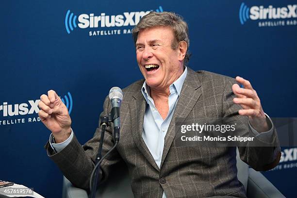 Radio personality Bruce "Cousin Brucie" Morrow visits the SiriusXM Studios on October 21, 2014 in New York City.