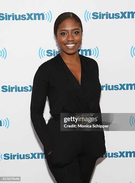 Farrah Burns visits the SiriusXM Studios on October 21, 2014 in New York City.