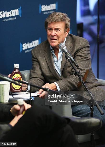 Radio personality Bruce "Cousin Brucie" Morrow visits the SiriusXM Studios on October 21, 2014 in New York City.