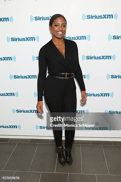 Farrah Burns visits the SiriusXM Studios on October 21, 2014 in New York City.
