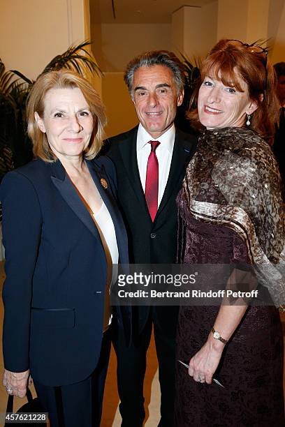 President of the Versailles Castle, Catherine Pegard, Journalist Gerard Holtz and his wife General administrator of Comedie Francaise Muriel Mayette...