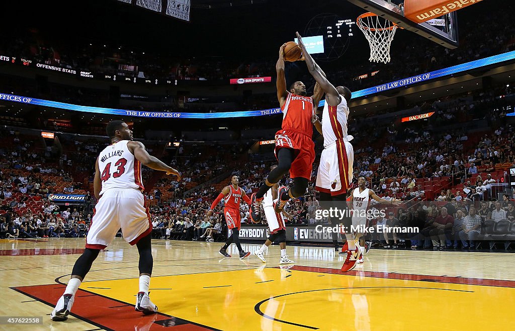 Houston Rockets v Miami Heat