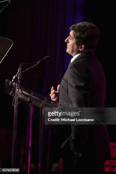 Chairman and CEO, Sony Music Entertainment Latin Iberia Afo Verde speaks onstage at the T.J. Martell Foundation's 39th Annual New York Honors Gala at...