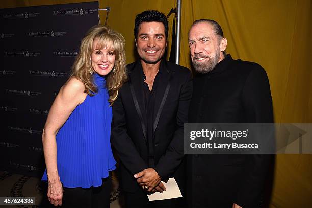 Martell Foundation CEO Laura Heatherly, singer Chayanne, and Co-Founder, Chairman and CEO of John Paul Mitchell Systems and Co-Founder of Patron...
