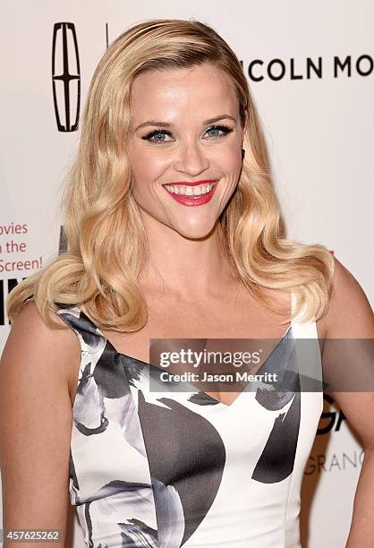 Actress Reese Witherspoon attends the 28th American Cinematheque Award honoring Matthew McConaughey at The Beverly Hilton Hotel on October 21, 2014...