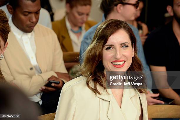 Actress Zoe Lister-Jones attends the 2014 CFDA/Vogue Fashion Fund Event presented by thecorner.com and supported by Aveda, Lexus, and Maybelline New...