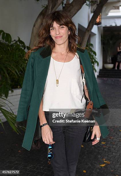 Model Lou Doillon attends the 2014 CFDA/Vogue Fashion Fund Event presented by thecorner.com and supported by Aveda, Lexus, and Maybelline New York at...