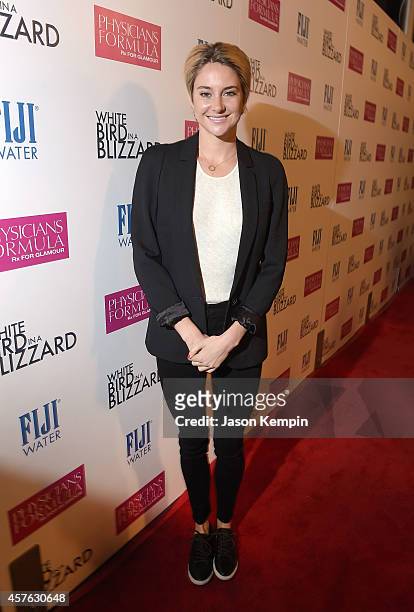 Actress Shailene Woodley attends the premiere of "White Bird In A Blizzard" at ArcLight Hollywood on October 21, 2014 in Hollywood, California.