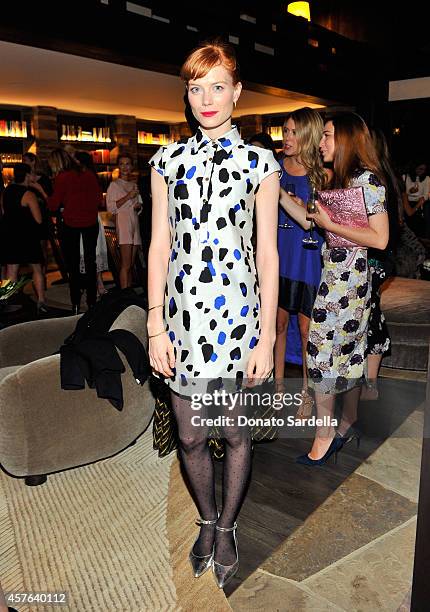 Actress Jessica Jaffe attends the CFDA/Vogue Fashion Fund evening dinner on October 21, 2014 in Los Angeles, California.
