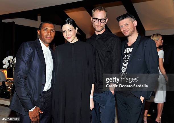 Natalie Levy , Grant Krajecki and guests attend the CFDA/Vogue Fashion Fund evening dinner on October 21, 2014 in Los Angeles, California.