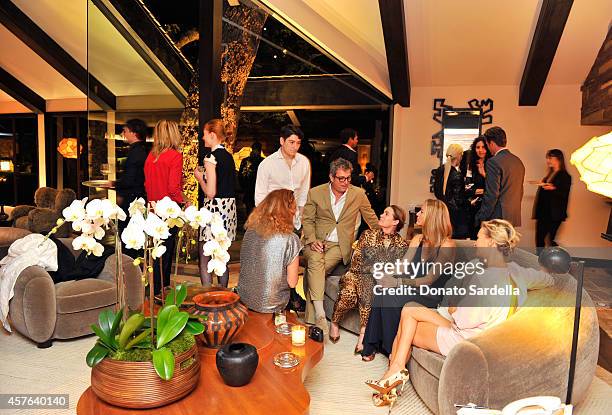 General view of the atmosphere at the CFDA/Vogue Fashion Fund evening dinner on October 21, 2014 in Los Angeles, California.
