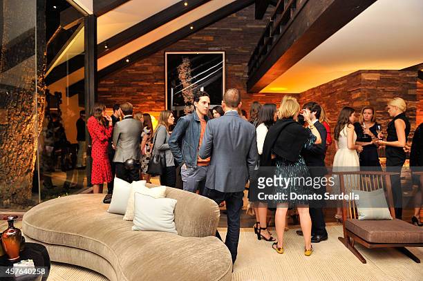 General view of the atmosphere at the CFDA/Vogue Fashion Fund evening dinner on October 21, 2014 in Los Angeles, California.