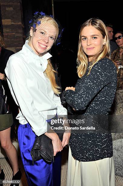 Designer Gigi Burris and actress Nathalie Love attend the CFDA/Vogue Fashion Fund evening dinner on October 21, 2014 in Los Angeles, California.