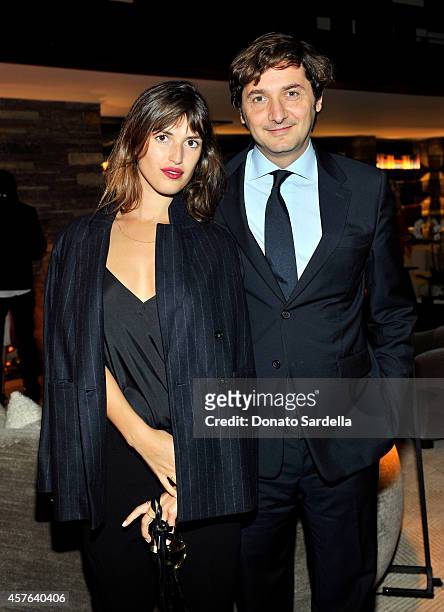 Jeanne Damas and Global Brand Marketing & Communications Director at YOOX Group Maia Guarnaccia attend the CFDA/Vogue Fashion Fund evening dinner on...