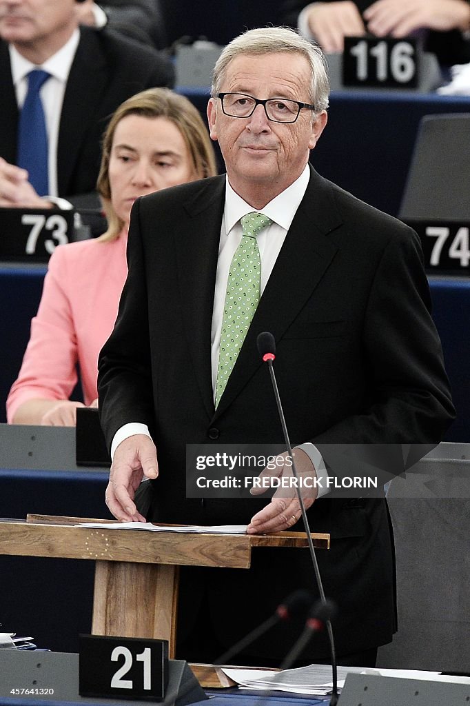 FRANCE-EU-PARLIAMENT-JUNCKER