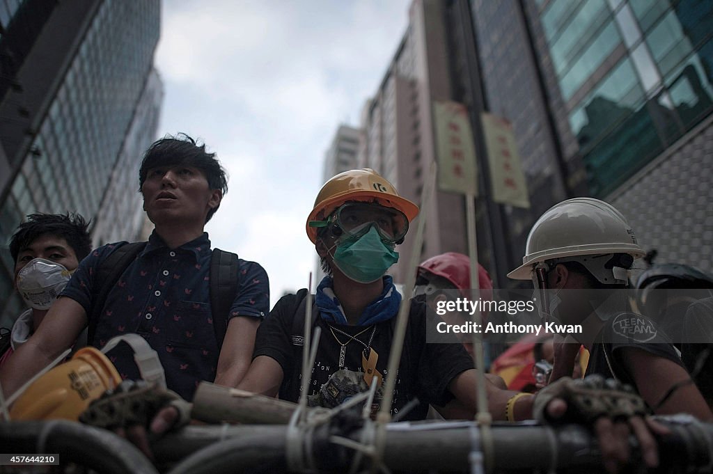 Students Continue To Protest In Hong Kong Following Negotiation Talks