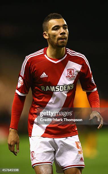 Ryan Fredericks of Middlesborough in action during the Sky Bet Championship match between Wolverhampton Wanderers and Middlesbrough at Molineux on...