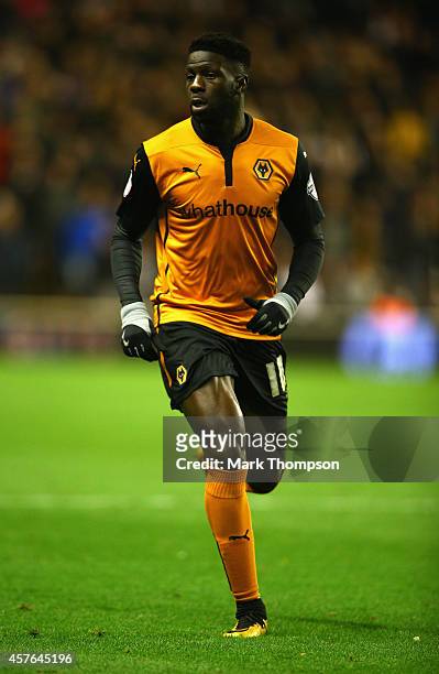 Bakary Sako of Wolverhampton Wanderers in action during the Sky Bet Championship match between Wolverhampton Wanderers and Middlesbrough at Molineux...